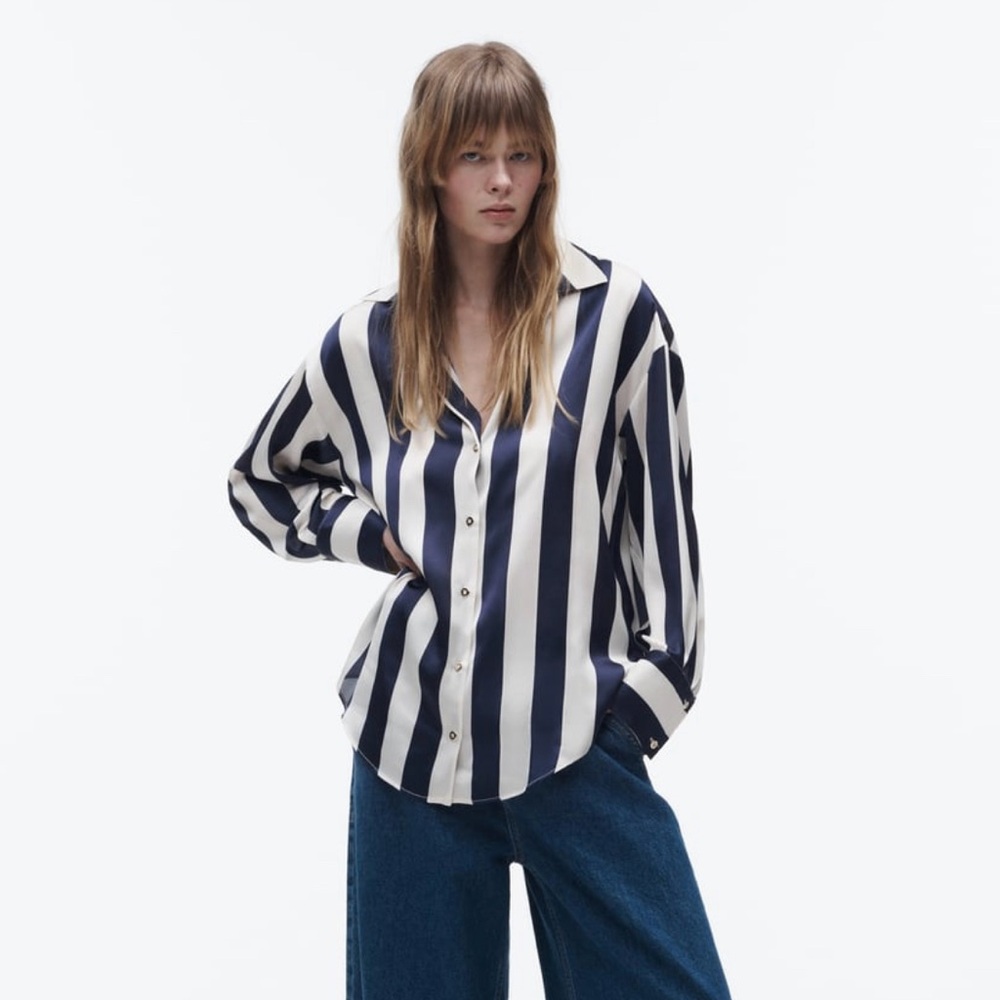 ZARA OVERSIZED STRIPED SHIRT